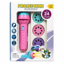 Storio 3 Slide Projector Flashlight Torch with 24 Patterns, Including ABCD Alphabets, Animals, Fruits Slides – Enhances Learning and Play, Perfect Night Light Gift for 7-Year-Old Boys and Girls