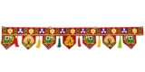 Navya Fashion Velvet Handmade Door Hanging/Bandarwal/Toran for Door, Traditional Bandarwal for Door, 37″ inch Length, Multicolour, Medium(T9)