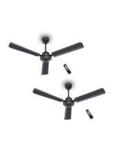 DIGISMART Storm | BLDC Motor | Remote Control | Energy Saving | Silent Operation with 5 Year Warranty BLDC Motor with Remote 1200 mm Ceiling Fan(5 Star | Dark Brown | Pack of 2)