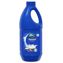 Dabur Anmol Gold Pure Coconut Oil – 900ML | Natural | Nariyal Tel | Handpicked Sundried Coconuts | Multipurpose Oil