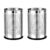 Mumma’S Life 18L Dustbin For Home | Pack Of 2, Stainless Steel Open Perforated Dustbins Without Lid | Multipurpose Garbage Bins For Kitchen, Bathroom, Bedroom & Office