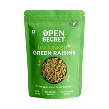 Open Secret Green Raisins | 500G | Dry Fruits, Kismis, Kishmish, Dry Grapes, Premium Raisins, 100% Natural & Gluten-Free, Dried Kishmish Without Seeds, Rich In Fiber Iron Calcium & Boosts Immunity