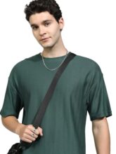 Highlander Men’s Oversized Tshirts | Self Design | Half Sleeves | Round Neck | Casual Tshirts Teal