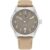 Tommy Hilfiger Brown Dial Beige Leather Strap Analog Watch for Men- TH1710561