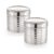 Sizzle Roxy Stainless Steel Container Set with See Through Lid, Multipurpose Kitchen Storage Dabba for Grains, Pulses, Flour, Snacks| Leak-Proof Food Storage Organizer |1150ML – 2 pcs