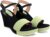 Action Women’s Suede Wedge Sandals| Black and Mint| Ankle Strap| Heel_Pista_Green_4