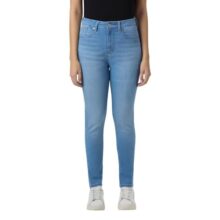 Women Light Blue High Rise Skinny Fit Powerflex Jeans