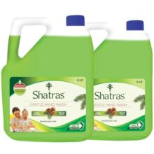 Shatras Handwash Liquid Refill Can – Refresh Pine | Antibacterial 100% Germ-Protect | Ph Balanced, Soft On Hands | Refreshing And Energizing | Handwash For Everyday Use (Pack Of 2 * 5 Liter)