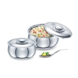 Signoraware Hot Delight Stainless Steel Casseroles| Insulated Food Warmers| Easy to Clean| Retain Freshness For Hours| Odor-Free| Perfect for Gifting (1Ltr & 1.5Ltr| Set of 2| Steel)