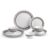 CELLO Lumina Imperial Plus Series Opalware Dinner Set of 19 Pieces For Family of 6 | Bone-Ash Free & Leadfree Opal Glass Microwave & Dishwasher Safe Crockery Plates & Bowls Set For Daily Use & Gifting