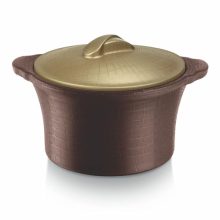 Paras Homeware Plastic Hot N Hot Casserole| Bpa Free | Food Grade | Easy To Carry | Easy To Store For Rice, Gravy, Curry | Brown |1.55 Ml
