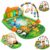 Lifelong Jungle Piano Playgym | Musical Mat with Lights, Hanging Toys| Soft Tummy Time, Crawling Play Mat, Motor Skills Development| Kick & Play Piano Fitness Rack (0–24 Months, 6 Month Warranty)