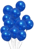 Crackles Blue Metallic Balloons For Happy Birthday Decorations,Baby Shower,Party Supplies,Bachelorette Bride To Be 50 Pc