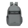Tommy Hilfiger Joshua Polyester Unisex 15 Inch Laptop Backpack – Light Grey | 21 Ltr Capacity|Padded & Adjustable Strap| Water Resistant | 3 Compartment | Water Bottle Holder | USB Cable Holder Pocket