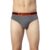 Van Heusen Cotton Men Colour Fresh Briefs – Neon Elasticized Waistband, Ultra Soft_10013_Charcoal Melange W Neon Orange_S, Small