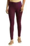 W for Woman Lavender Purple Knitted Cotton Lycra Tights_23AUW60105-220750_M
