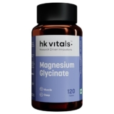 HealthKart hk vitals Magnesium Glycinate (1682mg) 120 Tablets | For Better Sleep Quality & Muscle Recovery