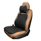 Amazon Basics Memory Foam Car Comfort Combo of 3 – Car Neck Rest Pillow, Lumbar Back Support Cushion & Wedge Seat Cushion | Ergonomic Car Seat Support for Driving, SUV, Sedan, Universal Fit – Black