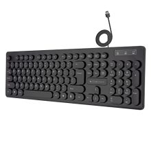 Zebronics K24 Usb Keyboard With Long Life 8 Million Keystrokes, Silent & Comfortable Use, Slim Design, Retractable Stand, 1.3 Meter Textured Cable, Chiclet Keys And Uv Coated Keycaps