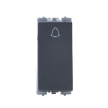 Wipro Northwest Nowa 6A Bell Push, Silver Grey (pack of 10)