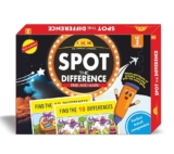 Toyzone Spot The Differences | Find The Difference Game | Brain Early Learner Educational Game | Great For Home, Road Trip, Travel, Camping – Best Gift For Kids Ages 3+