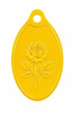 Muthoot PAPPACHAN Swarnavarsham 24K (999) Yellow Gold Oval Rose Pendant 2 Gram