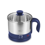 Pigeon Kessel Multipurpose Kettle 1.5 Litres With Stainless Steel Body, Used For Boiling Water And Milk, Tea, Coffee, Oats, Noodles, Soup Etc 600 Watt (Blue)