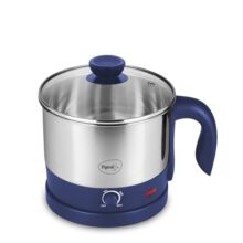 Pigeon Kessel Multipurpose Kettle 1.5 Litres With Stainless Steel Body, Used For Boiling Water And Milk, Tea, Coffee, Oats, Noodles, Soup Etc 600 Watt (Blue)