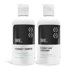 ThriveCo Rosemary Shampoo + Rosemary Conditioner For Voluminous Hair | Densifying & Stimulating Hair Growth | Promotes Hair Strength With Hyaplex™, Pea Peptide & Caffeine for Men & Women | 250ml