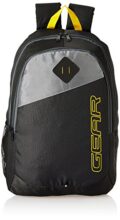 Gear 21 Ltrs Black Grey Casual Backpack (MDBKPECO50104)