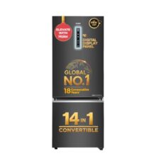 Haier 325 L 3 Star Frost Free Triple Inverter Bottom Mount Refrigerator, Digital Touch Display & 2X Bigger Fresh Storage (HEB-333GBA-P, Graphite Black, 14 In 1 Convertible Modes, 2026 Model)