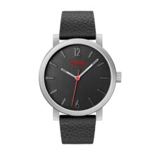 Hugo Leather Boss Analog Black Dial Men’S Watch-1530115