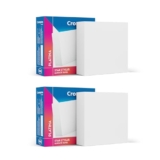 Crompton Platina Star Stylus Surface Panel 6W LED Square (Pack of 2, Natural White)