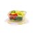 CELLO Fit & Fresh Square Lunch Box Container For Daily Use 320 ml, Clear | Microwave & Fridge Safe Toughened Glass Airtight Leakproof Food Storage Tiffin Box Container For Kitchen, Travel & Office Use