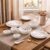 Novo By La Opala Opalware Dinner Set 35 Pieces for Family of 6, Rose Garden | Microwave & Dishwasher Safe Crockery Set for Home, Bone-Ash Free Bowls & Plates Set, Break-Resistant & Lightweight