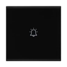 Legrand Lyncus 6A 2M Touch Bell Push Switch | PMMA Mechanism, Electronic Enclosure, Polycarbonate | Suited for Office, Hotel, Residence (Pack of 1, Black)