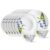 Larah By Borosil Lavender Opalware Dinner Set, 18 Pieces, White