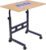Flipkart SmartBuy Portable Rolling Laptop Table with Built-in Dual Cooling Fans 2 Fan Ergonomic Cooling Pad with Adjustable Height(Black, Brown)