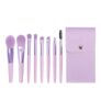 TEMPERIA (Pack of 8) Small Size Makeup Brush Set – Soft Bristles Make Up Brushes Sets Kit for Foundation, Concealers, Eyeshadow, Blush, Compact Face Powder, Highlighter, Contour, Blending Eye Liner – With Pouch (Random Colors)