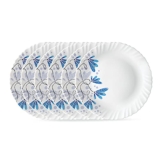 Larah By Borosil Twilight 6 Pcs Opalware Plate Set (Dia – 10 Inch), White