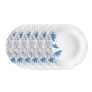 Larah By Borosil Twilight 6 Pcs Opalware Plate Set (Dia – 10 Inch), White