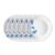 Larah By Borosil Twilight 6 Pcs Opalware Plate Set (Dia – 10 Inch), White