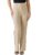 KOTTY Womens Solid Polyester Blend Best Beige Straight fit Trousers (Beige,26)
