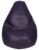 Sattva Classic Xxxl Bean Bag With Pocket Filled With Beans | Faux Leather Teardrop Bean Bag For Adults & Teens | Pre-Filled Comfortable Seating For Bedroom, Living Room, Office, Home – Purple