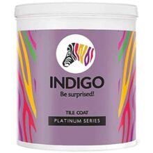 Indigo Tile Coat Platinum Series – Premium Roof Tile Coating | Vibrant Non-Fading Colours | Rich Sheen Finish | Anti-Fungal & Water-Resistant | Exterior Use | 10 L Soothing Sapphire