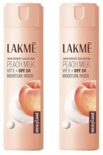 Lakmé Peach Milk Moisturizer Spf 24 Pa++, 200 Ml Lotion(Pack Of 2)