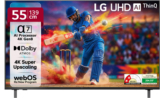 Lg Ai Tv Ua8200 139 Cm (55 Inch) Ultra Hd (4K) Led Smart Webos Tv With Alpha7 Ai Processor 4K Gen8 | 4K Super Upscaling | Ai Picture Pro | 4K Expression Enhancer | New Ai Magic Remote Compatible | Ai Search With Ms Copilot | Ai Sound Pro (9.1.2 Ch) | Dolby Atmos | Chromecast Built-In(55Ua82006La)
