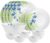 cello Pack of 17 Opalware Dazzle Series Blue Primrose Crockery Set |Dishwasher Safe|Light-Weight Dinner Set(Green, Blue, Microwave Safe)