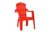 Prima Baby Plastic Chair 124 Modern And Comfortable With Backrest For Study | Play | Desk | Kids With Arms For Home/School/Dining For 2 To 6 Years Age, Red Color