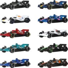 Hot Wheels Formula 1 Toy Cars, Set of 10 1:64 Scale Die-Cast Racecars Representing Each 2025 F1 Racing Team